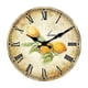 thumbnail image 1 of Reloj de pared de madera con números romanos de estilo retro decoración del hogar, reloj de cuarzo silencioso, 1 of 6