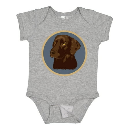 

Inktastic Labrador Retriever Chocolate Lab Dog Boys or Girls Baby Bodysuit