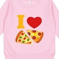 thumbnail image 3 of Inktastic I Love Pizza Toddler Sweatshirt, 3 of 4