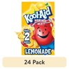 (24 pack) Kool-Aid Unsweetened Drink Mix, 1 Packet, for Flavorful Hydration and Shareable Refreshment, Lemonade, Good Source of Vitamin C, Caffeine Free, 0.23 oz