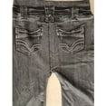 thumbnail image 4 of Women's Stretch Denim Leggings with Pockets Fake Jean Leggings High Waist Seamless Stretchy Jeggings Pants Dark Gray XXL, 4 of 4
