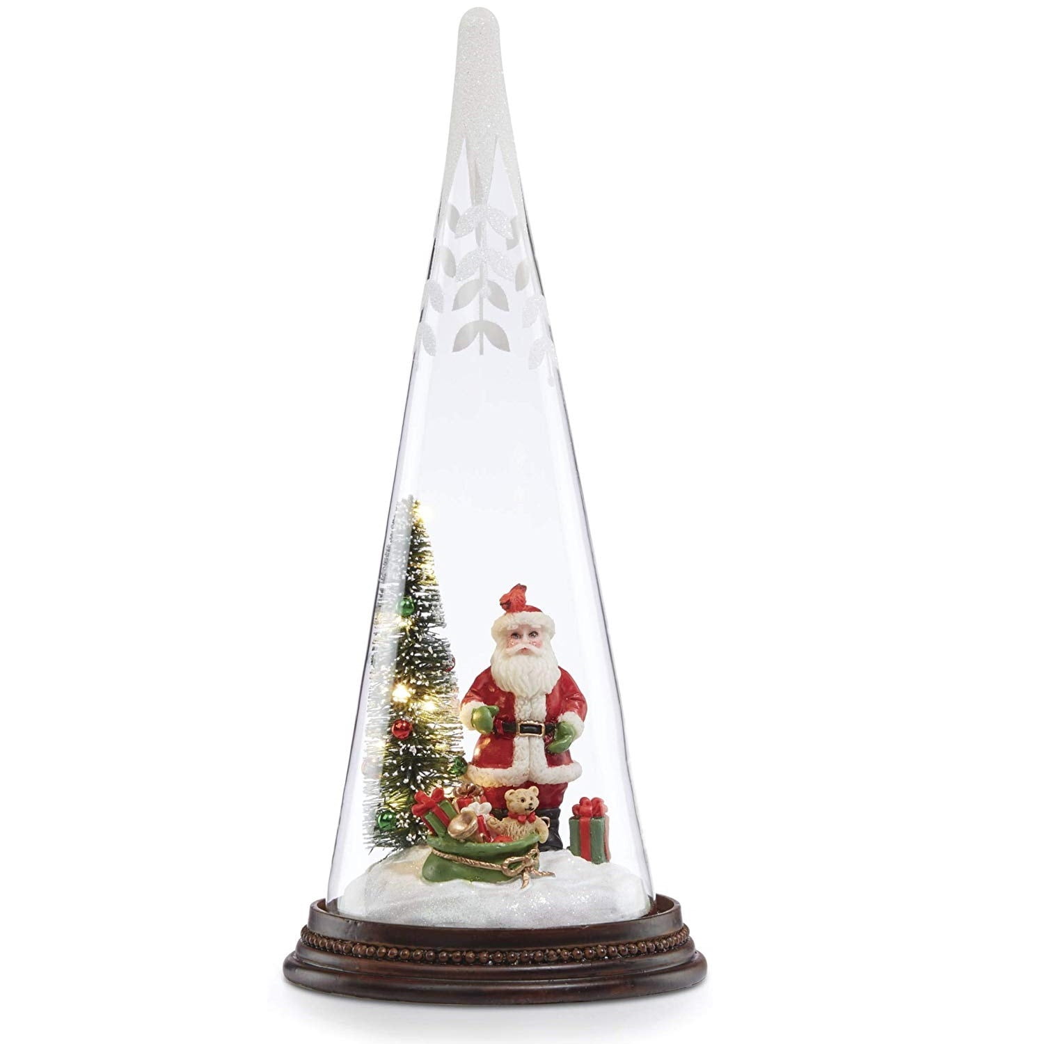 Lenox LightUp Santa's Delivery Glass Tree 887053 New
