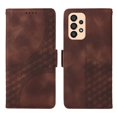 thumbnail image 5 of ELEHOLD For Samsung Galaxy A23 4G Leather Wallet Phone Case, Embossed Diamond Folio Flip Cover, Card Holder Cash Slot, Stand Support, Wrist Strap Lanyard -Coffee, 5 of 10