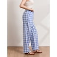 thumbnail image 6 of Biezeib Women Pajama Pants, Elastic Waist Stripes Plaid Pants Loose Lounge Pants Sleepwear, 6 of 6
