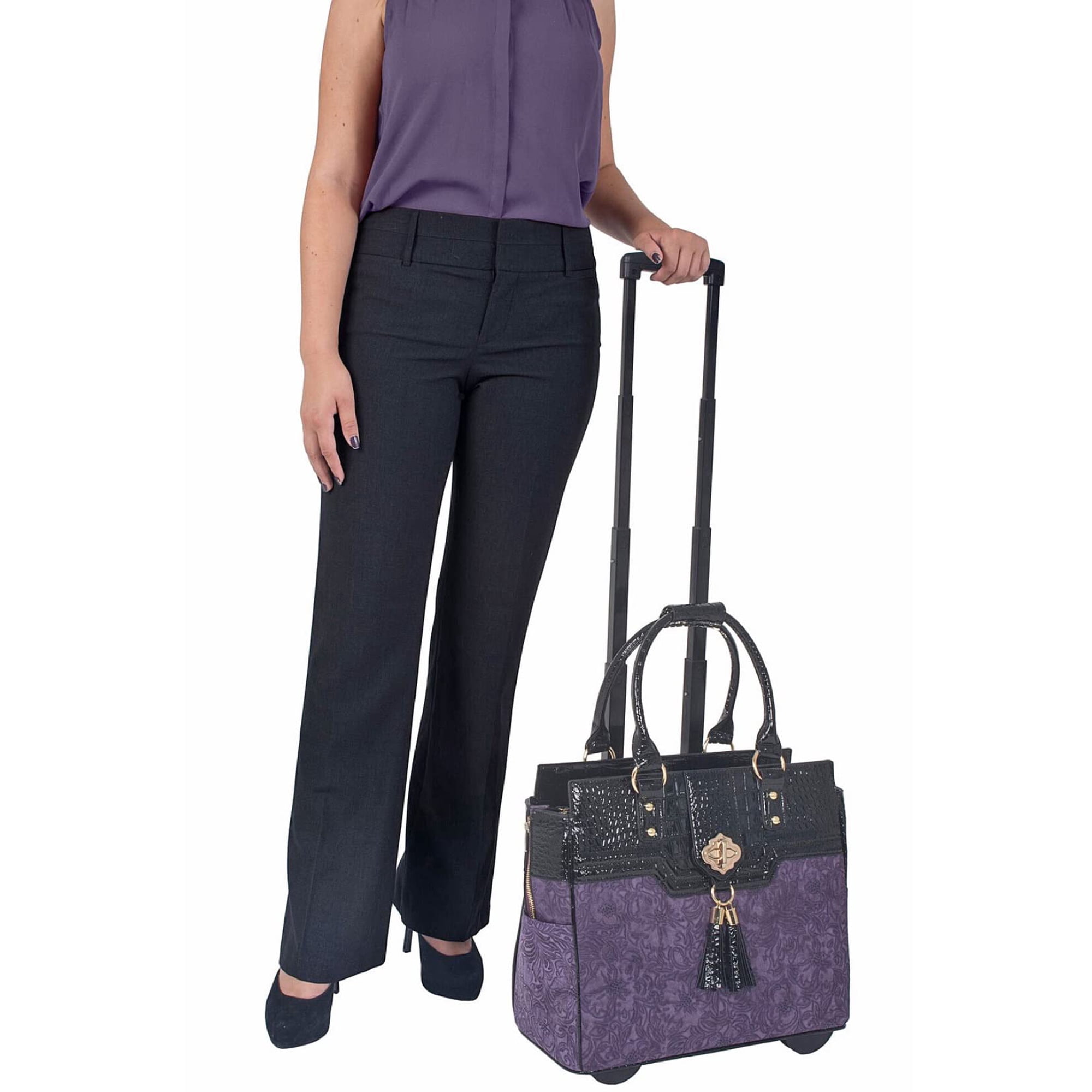 VANKEAN Sac Fourre-Tout Ordinateur Portable 16 Pouces Femme - Sac Bandoulière Étanche USB Travail Bureau