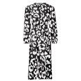 thumbnail image 5 of Herrnalise Women’s Dresses Summer 2024 Fashion Casual Leopard Print V-NeckHigh Waist Long Sleeve Long Dress S-XL, 5 of 7