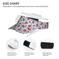 thumbnail image 3 of Kdxio Strawberries Print Sun Visor Hat Golf Visor Adjustable Velcro Outdoor Sports Cap for Men Women, 3 of 7