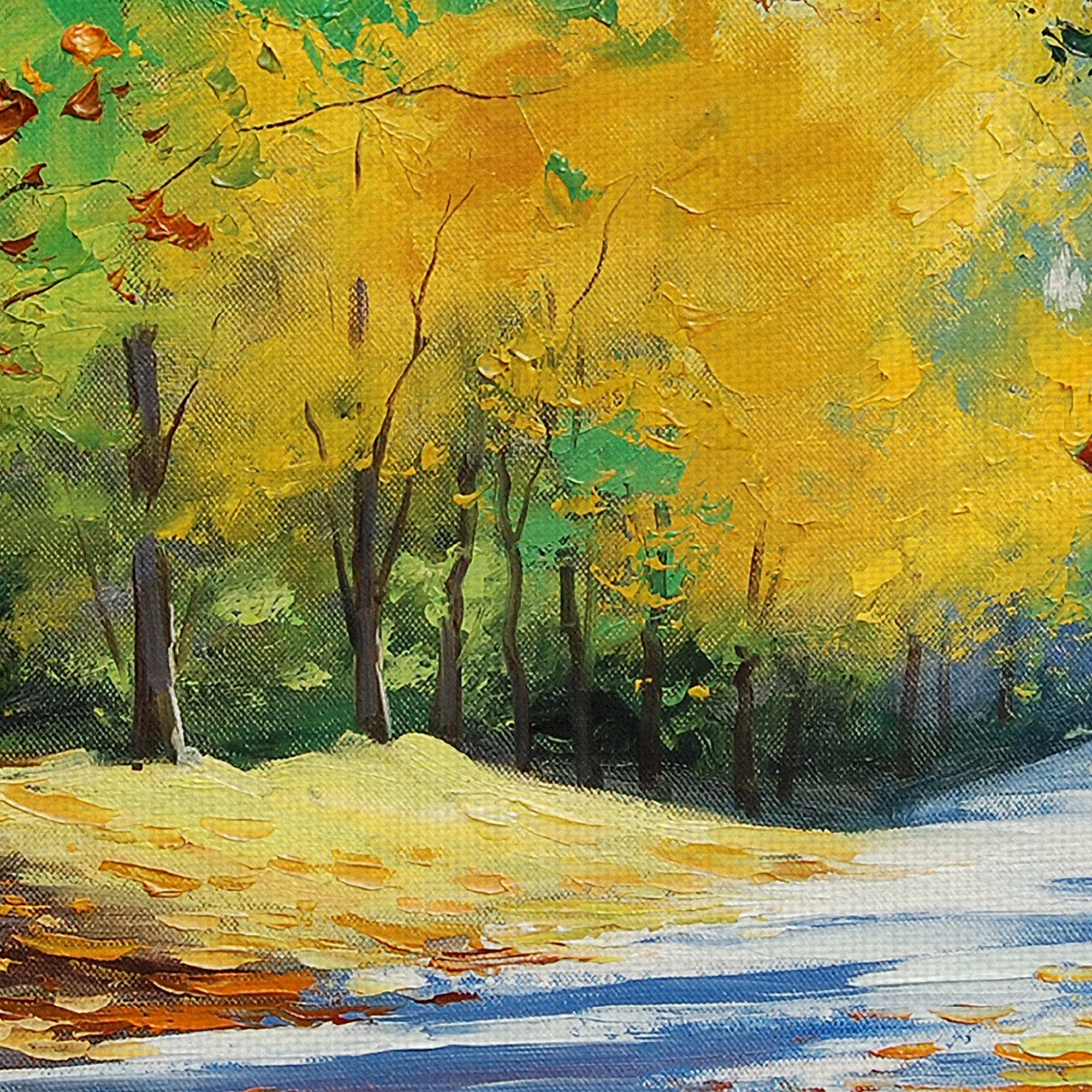 Masterpiece Art Gallery Vibrant Autumn Forest By Graham Gercken Canvas Art Print 22" x 28"