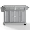 thumbnail image 2 of Crosley Furniture Wood Granite Top Kitchen Cart in Gray/Chrome, 2 of 8