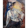 thumbnail image 2 of Marguerite&nbsp;Barthélemy 12x14 Gold Ornate Wood Frame and Double Matted Museum Art Print Titled - Portrait of Yvonnes Printemps (1894-1977), Actress and Singer (1930), 2 of 4