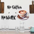 thumbnail image 2 of Adhesivos de pared de PVC «No Work No Coffee», 40 x 29 cm, 2 of 4
