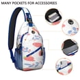 thumbnail image 2 of Sling Backpack Crossbody Shoulder BagCrossbody Sling Bag for Men Women Travelers Strawberry Fruit, 2 of 6