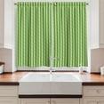 thumbnail image 2 of Ambesonne Abstract Kitchen Curtains, Retro Circles Background, 55"x39", Lime Green Fern Green, 2 of 3