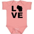 thumbnail image 3 of Inktastic Love Wisconsin Boys or Girls Baby Bodysuit, 3 of 5