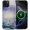 Oil Painting Lotus, variant on Case Compatible with iPhone 13/14 [Compatible with MagSafe] Hybrid 2-Layer Hard Shell Protection Case, Shockproof Protective Magnetic Cover, Pink Green Lemon Raspberry Collage