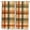 Orange, Sage, Cream, variant on Kitchen Curtains 54 Inches length, Brown Checked Window Treatment Curtain Drapes, Watercolor Coffee Buffalo Plaid Decorative Window Curtains for Bedroom Cafe, 52"x54", 2 Panels