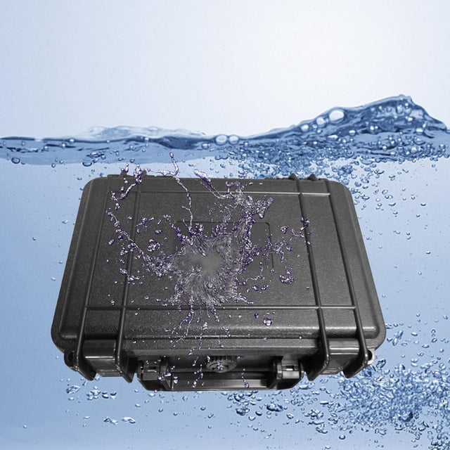 Caja de herramientas con esponja de transporte, estuche rígido a prueba de golpes y polvo, protección impermeable compacta, portátil para DYNWAVEMX Estuche de almacenamiento
