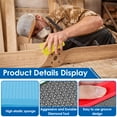 thumbnail image 3 of 4Pcs Diamond Hand Polishing Pads Set 60/100/200/400 Grit Wet Dry Diamond Sanding Block Foam Backing Reusable Sharp Sanding Block Kit Diamond Sanding Pads for Stone Glass Tile Metal, 3 of 7