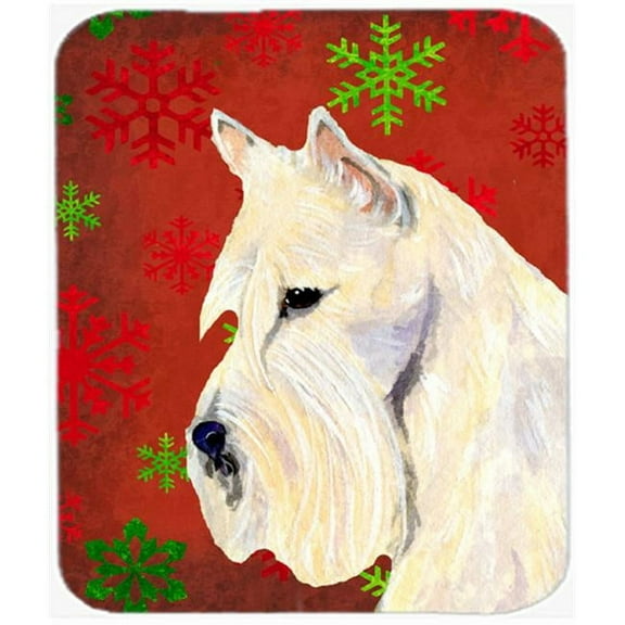 Carolines Treasures  Scottish Terrier Snowflakes Christmas Mouse Pad