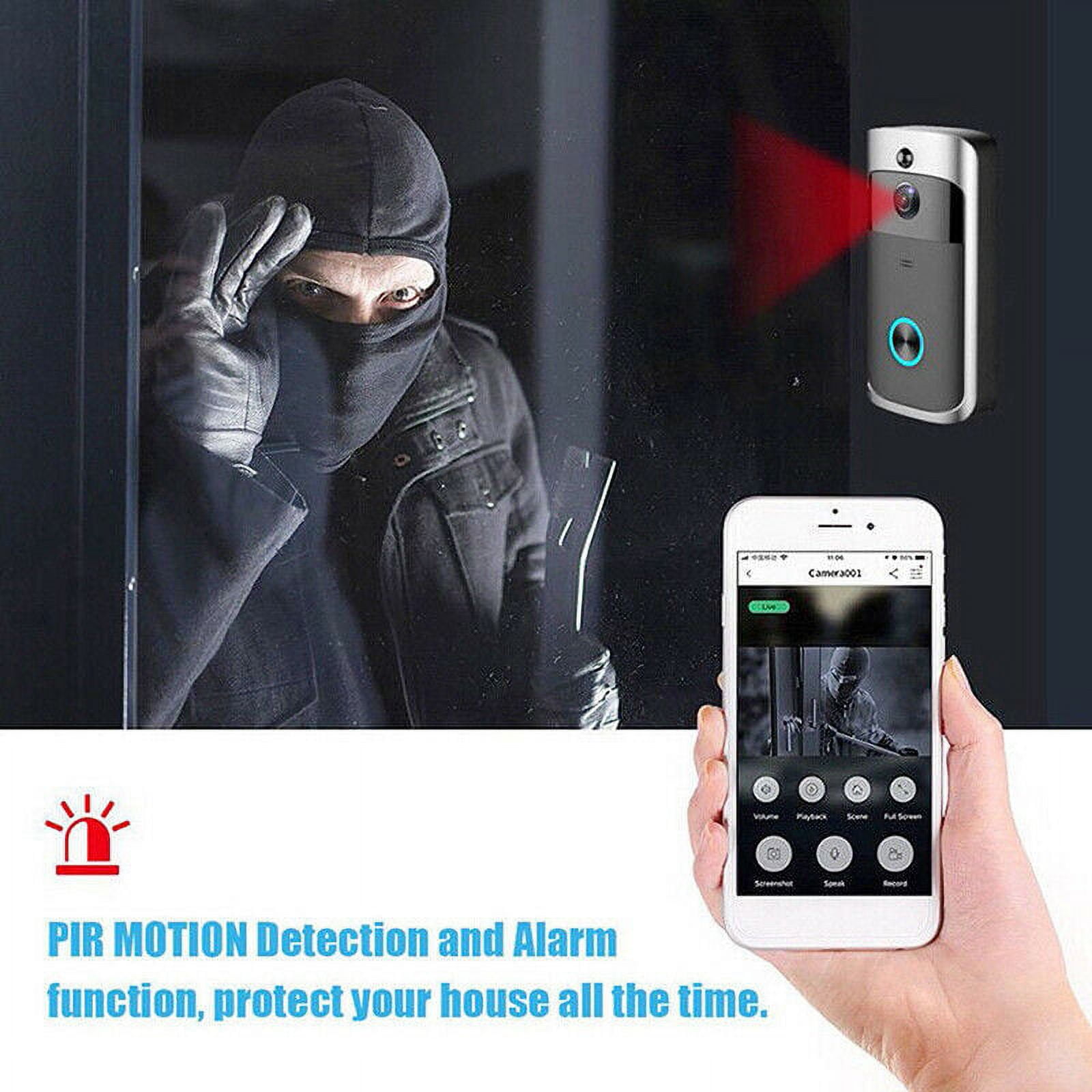 Smart Wireless WiFi Ring Doorbell Phone Door Ring Intercom Security Camera  Bell