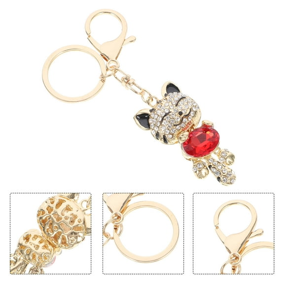 FOMIYES Metal Cat Keyring for Backpack 1Pack