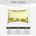 thumbnail image 4 of Susaid Sunflowers On A Yellow Background Print Pillowcases Multiple Size, Pillow Cover Super Soft Envelope Closure Standard Pillow Case-20"x30", 4 of 6