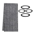 thumbnail image 1 of Breathable Waterproof Replacement Fabric Cloth for Patio Chair Lounge Black Gray, 1 of 5