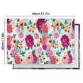 thumbnail image 5 of Pioneer Flower Floral Print Pattern Summer Placemats Table Placemats Set Of 6-Linen Kitchen Washable Placemats Table Mats 12x18 Inch Non-Slip Heat Resistant, 5 of 5