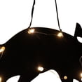 thumbnail image 2 of Lámpara colgante de Halloween Decoración de luces góticas de madera para fiesta de club (gato negro), 2 of 3