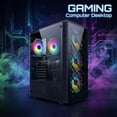 thumbnail image 5 of STGAubron Gaming Desktop PC, Intel Xeon E5 3.5G, 16G RAM, 512G SSD, RX 590 8G, 600M WiFi, BT 5.0, RGB Fan x4, Win 11 Home, 5 of 6