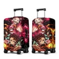 thumbnail image 3 of Slayer Tanjirou Travel Luggage Cover Suitcase Protector Washable Elastic Suitcase Baggage Cover Anti-scratch for Wheeled Suitcase Fits 18-32 Inch Luggage, 3 of 7