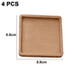 thumbnail image 2 of Posavasos de madera para bebidas, juego de posavasos de madera de acacia natural para vasos, protección de mesa para cualquier tipo de mesa, juego de 4, 2 of 5