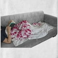 thumbnail image 6 of Pink Soft Flannel Fleece Blanket, Conceptual Dandelion Design Bouquet Modern Flower Arrangement Gardening Plant Romantic, Cozy Plush for Indoor and Outdoor Use, 50" x 60", Pearl Pink, by Ambesonne, 6 of 6