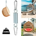 thumbnail image 5 of Fyeme Hanging Chair Swing Spring Steel Spring for Hanging Chair with 2 Carabiner Hooks, Swing Spring Load Capacity Up to 250 Kg for Hanging Chairs, 5 of 9