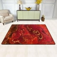 thumbnail image 2 of Dreamtimes Marble Mysterious Red Style Non-Slip Area Rug Floor Carpet Comfort Floor Mats Decor for Indoor Front Porch,Living Room, Bedroom,Kitchen, 36"x24", 2 of 5