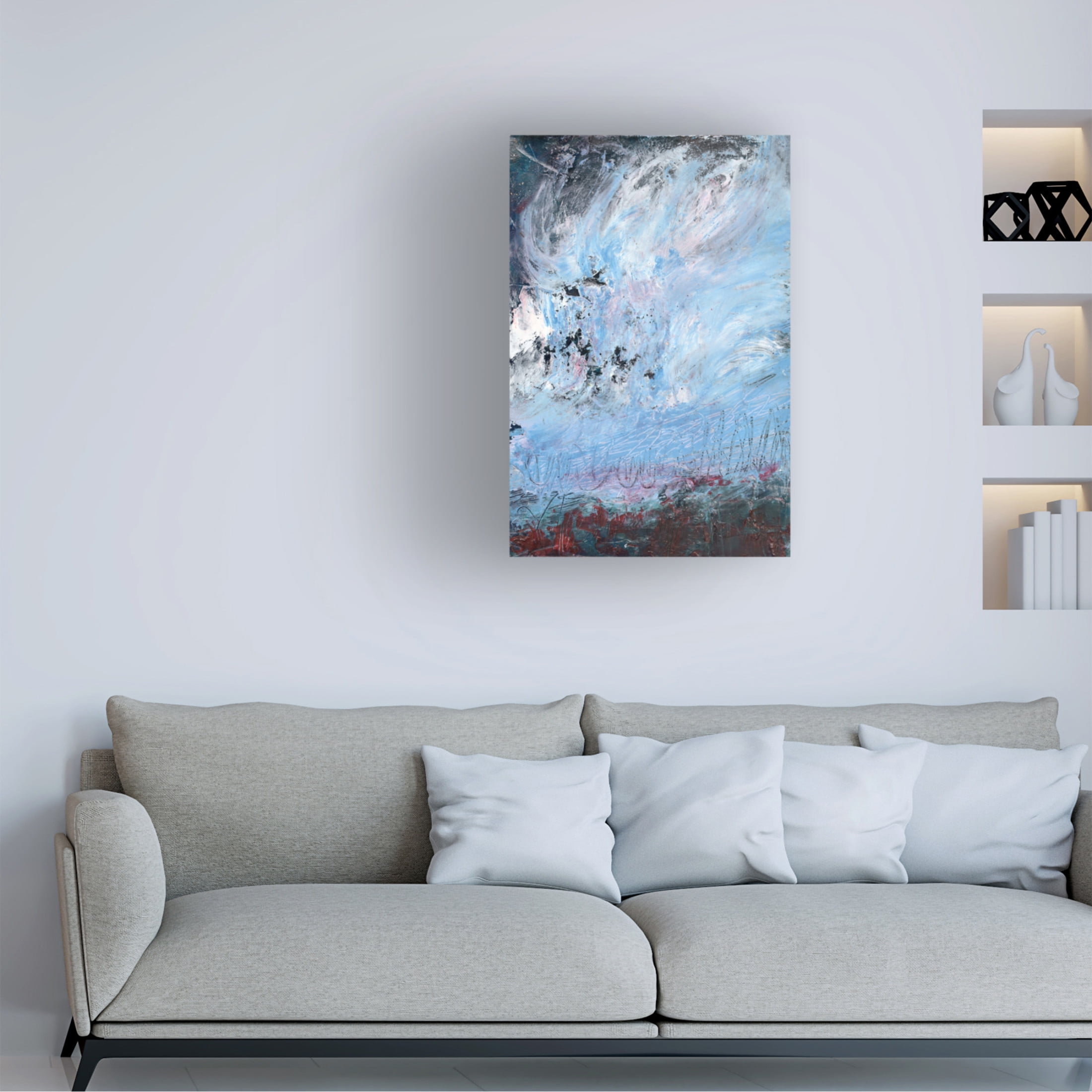 Canvas Wall Art - Deb Chaney 'Winterstorm' Wall Art for Living Room, Bedroom, or Office Décor by Trademark Fine Art - 22 x 32 Inches