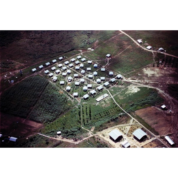Aerial Photo Of Jonestown History (36 x 24)