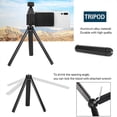 thumbnail image 2 of Folding Smartphone Suction Cup Bracket Extended Rod Tripod Kit for DJI OSMO POCKET, 2 of 5