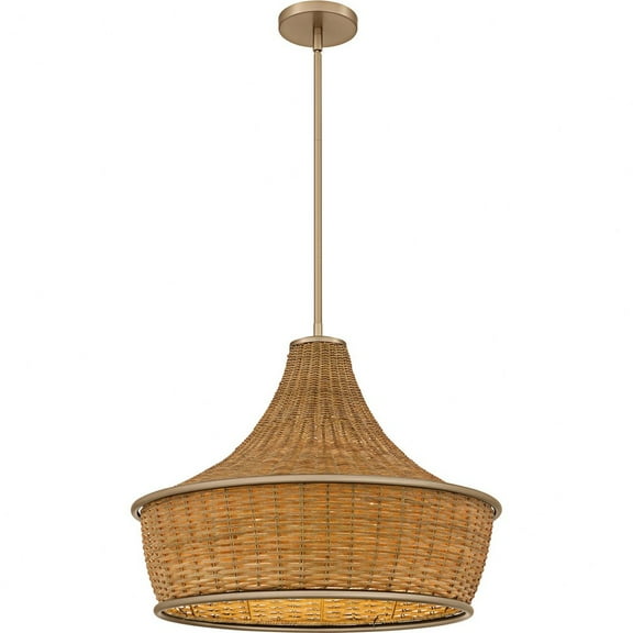 QP6770BGD Quoizel Lighting Solebay - 3 Light Pendant-18 Inch Tall and 21.75 Inch Wide