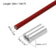 thumbnail image 2 of Cuerda de alambre Uxcell de 100 pies (30 m) de cable de acero inoxidable 304 recubierto de vinilo con 10 piezas de manguitos de aluminio rojos, 2 of 7