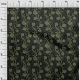 thumbnail image 3 of oneOone Cotton Cambric Dark Green Fabric Floral Sewing Material Print Fabric By The Yard 42 Inch Wide, 3 of 5