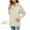Beige A, variant on Lightweight Rain Jacket Women Solid Color Half Zip Waterproof and Windproof Raincoat with Hood Outdoor Hiking Travel Windbreaker