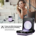 thumbnail image 3 of for Samsung Galaxy Z Flip 3 PU Leather Case, Luxury Shoulder Strap & Wristlet 3 Card Slots Magnetic Snap Shockproof Protective Elegant Phone Case Cover for Samsung Galaxy Z Flip 3, Purple, 3 of 8