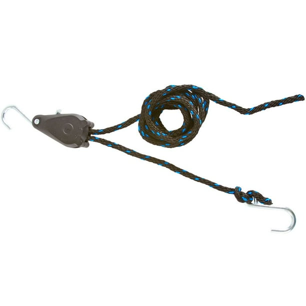 8 ft. Long 3/8" Rope Lock TieDown Pulley Ratchet