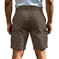 thumbnail image 5 of Cargo Shorts for Men Relaxed Loose Fit Drawstring Tactical Hiking Shorts Summer Carpenter Work Short Pockets,Brown,L, 5 of 6