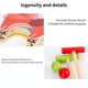 thumbnail image 5 of Croquet Para Niños Juego De Mini Croquet Colorido Para Niños Con Mazos De Madera Y Pelota Juego De Croquet De Animales Resistentes Juego De Golf De Mesa No Tóxico Para Padres E Hijos Yuarrent OD004361-00, 5 of 5
