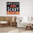 thumbnail image 2 of Stupell Industries Eat Drink Be Scary Spooky Phrase Halloween Cocktails, 36 x 36, Design by Kyra Brown, 2 of 7