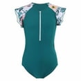 thumbnail image 2 of Traje de baño Herrnalise para niñas, traje de baño para niños, traje de baño para niños, traje de baño estampado de manga larga, traje de baño de una pieza con cremallera para surf, 2 of 8