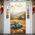 thumbnail image 2 of Vintage Truck Autumn Banner Rustic Pumpkin Harvest Fall Scenery for Home Decoration Seasonal Celebration Farmhouse Decor, 2 of 9