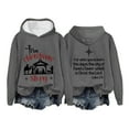 thumbnail image 2 of Christmas True Story Hoodies for Women 2025 Long Sleeve Christian Hooded Sweatshirt Pullover Tops, 2 of 5